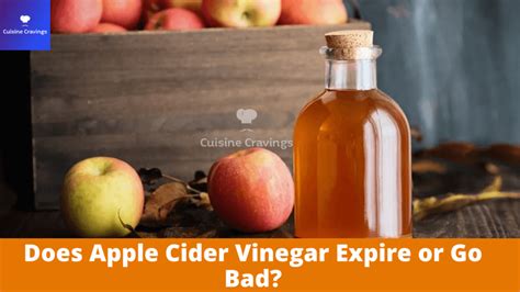 does apple cider vinegar expire.